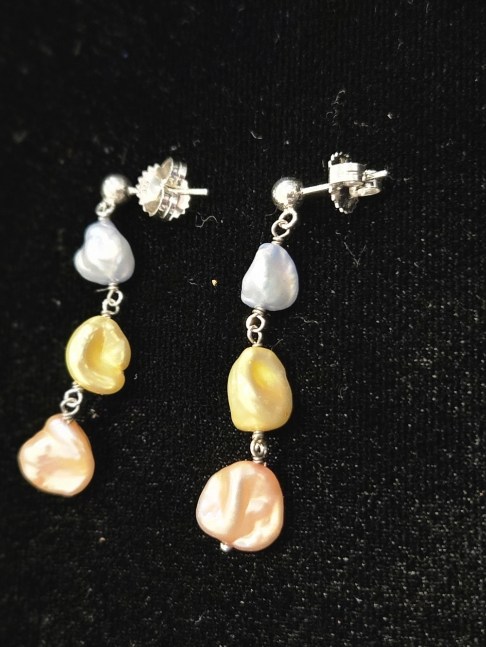 Vintage Honora Pearl Drop Earrings